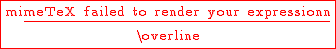 \overline